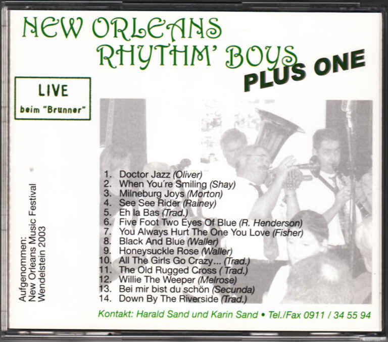 CD: New Orleans Rhythm Boys Plus One (CD 1)