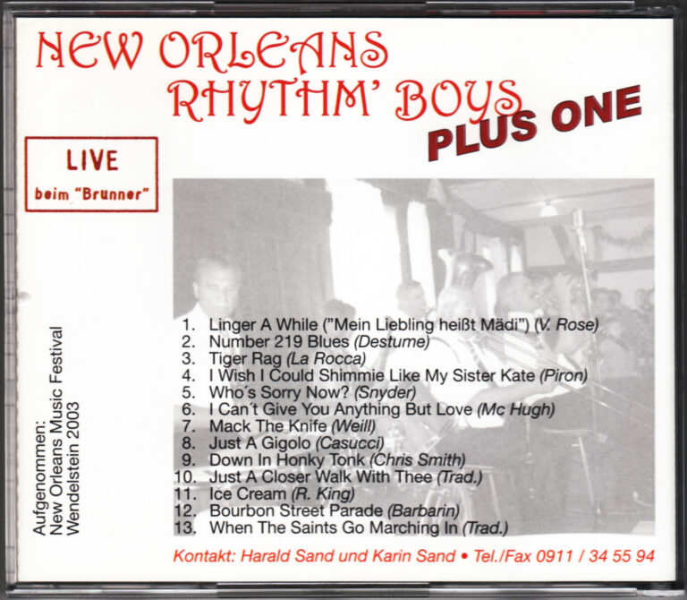 CD: New Orleans Rhythm Boys Plus One (CD 2)