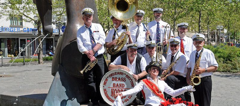 Harald Sand mit den New Orleans Rhythm Brass Band